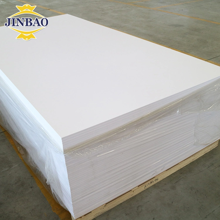 Jinbao High Gloss Co-Extruded 3mm 6mm 10mm 18mm 4X8 Sheets White Core Board Rigid Foam Plastic Forex Sheet PVC
